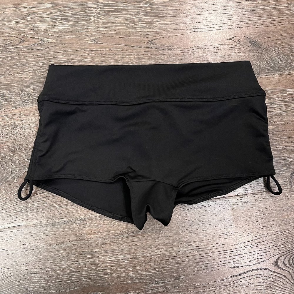 Victoria's Secret PINK Sport Womens Black Ruched Side Shorts Activewear Size M
